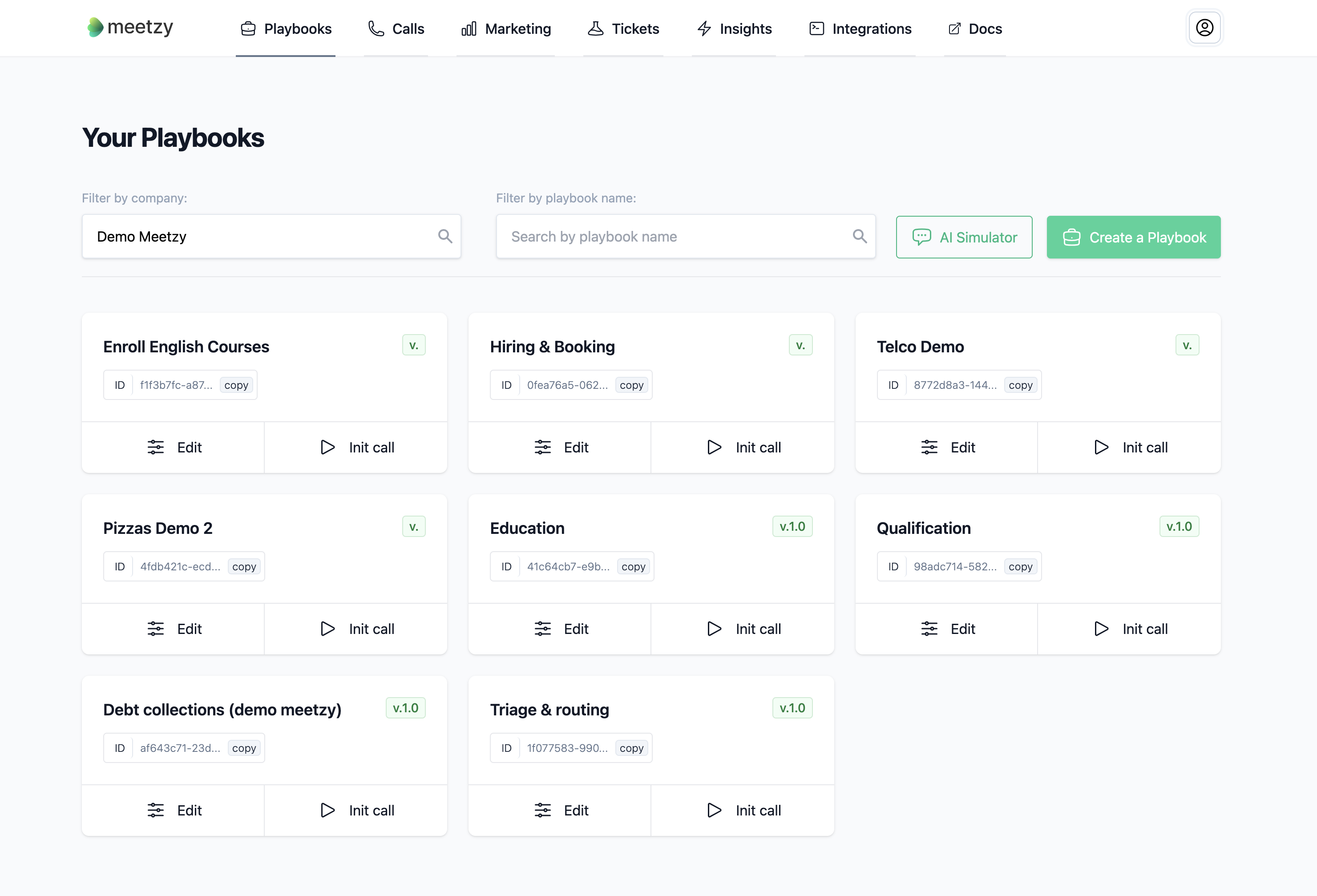 Dashboard Agents View